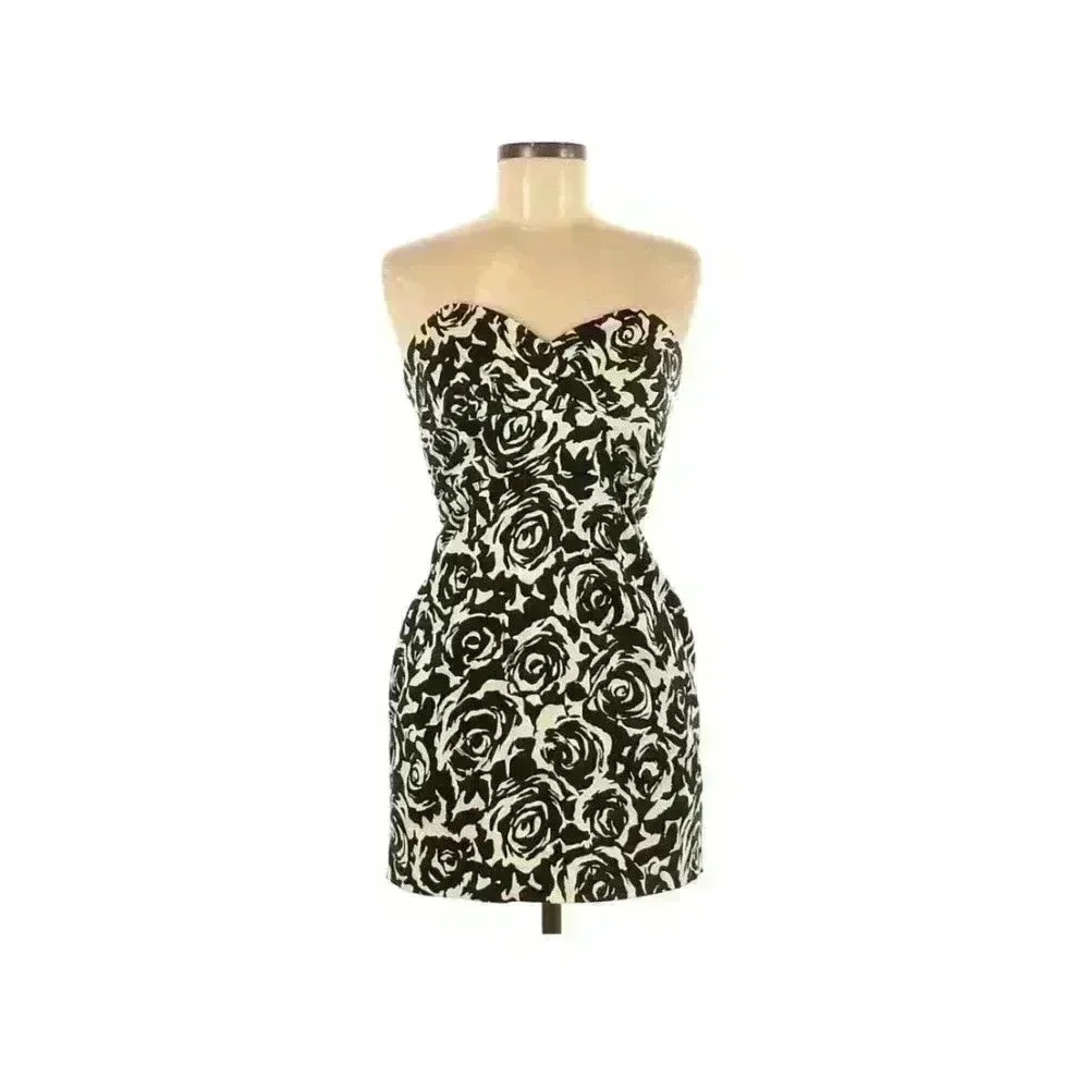Rue21 Black Floral Print Dress